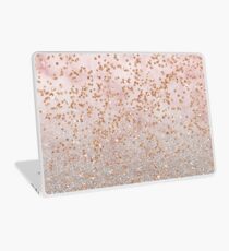 Mixed rose gold glitter gradients Laptop Skin