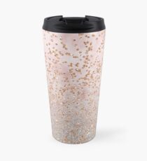 Mixed rose gold glitter gradients Travel Mug