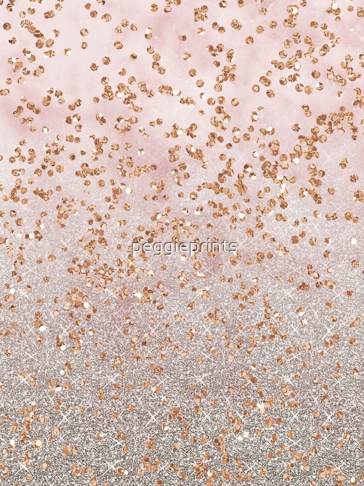 Disover Mixed Rose Gold Glitter Gradients Leggings