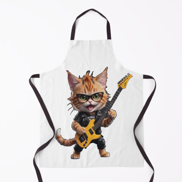 Item preview, Cat wearing sunglasses playing Guitar Guitarist designed and sold by VISIONSTURME.