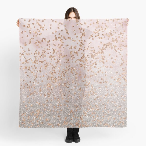 Mixed rose gold glitter gradients Scarf