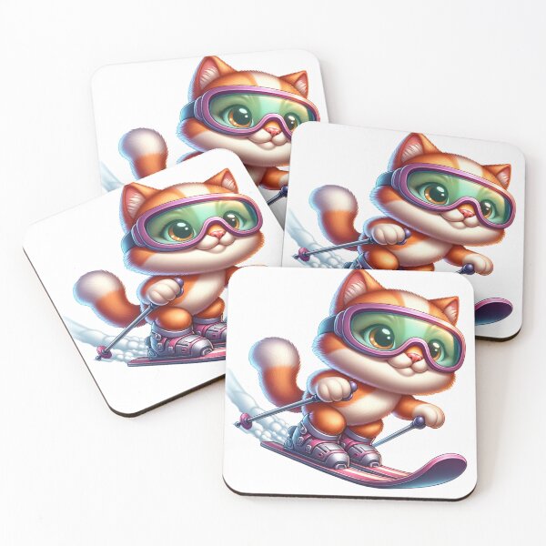 Item preview, Cat Skiing Funny Cat Lover Gift  designed and sold by HosvPrint .s.