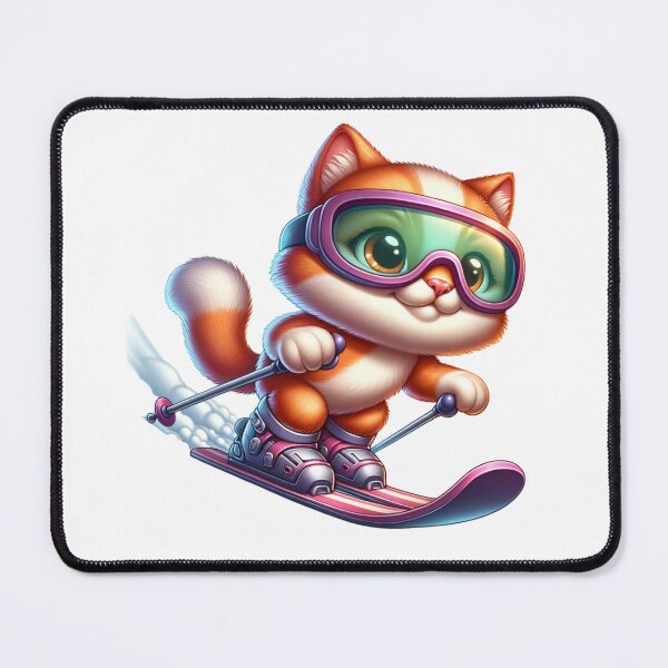 Item preview, Cat Skiing Funny Cat Lover Gift designed and sold by HosvPrint .s.