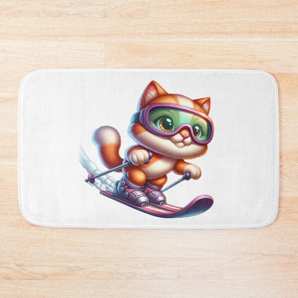 Item preview, Cat Skiing Funny Cat Lover Gift  designed and sold by HosvPrint .s.