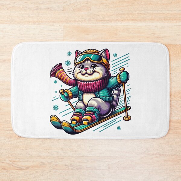 Item preview, Cat Skiing Funny Cat Lover Gift  designed and sold by HosvPrint .s.