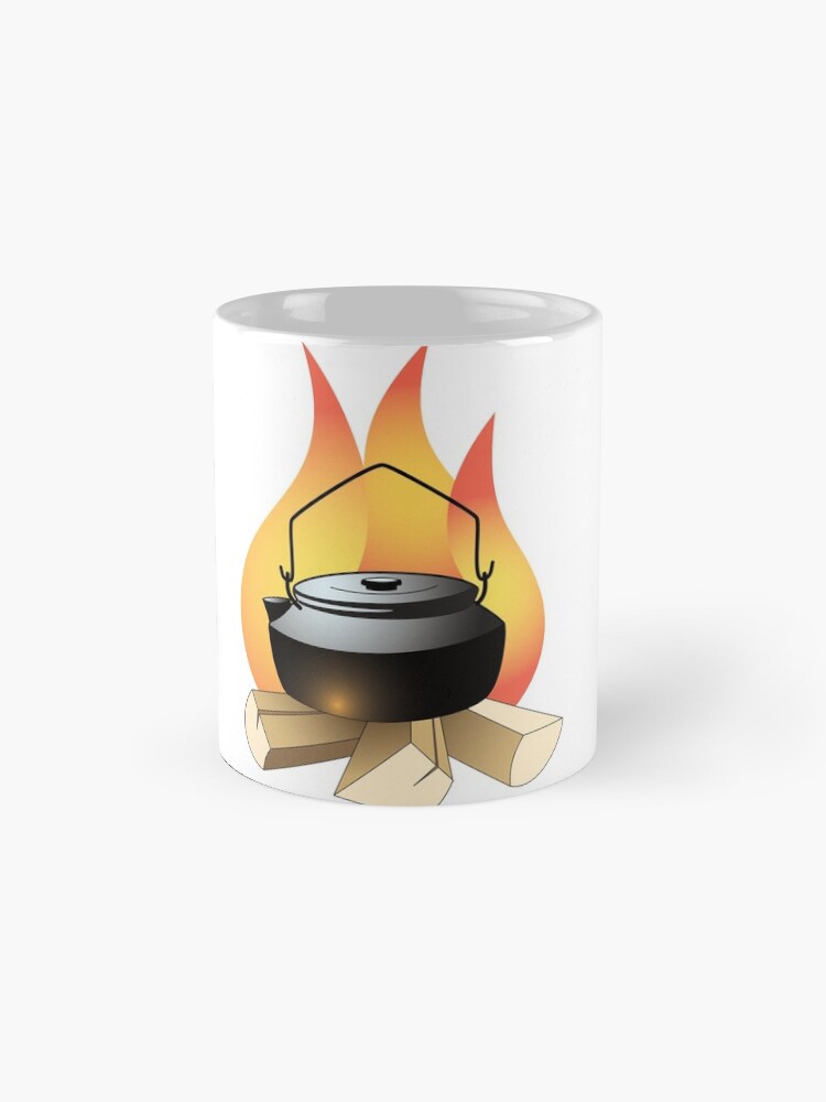 "Coffee Pot and Camp Fire" Coffee Mug for Sale by eriknormark Redbubble