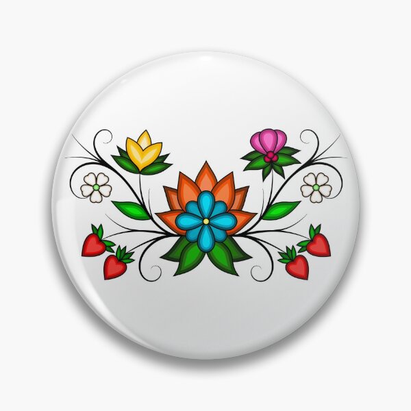 Item preview, Ziigwan 2024 Small Ojibwe Floral Motif designed and sold by ojiberishdsgns.