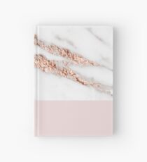 Blushing rose gold marble II Hardcover Journal