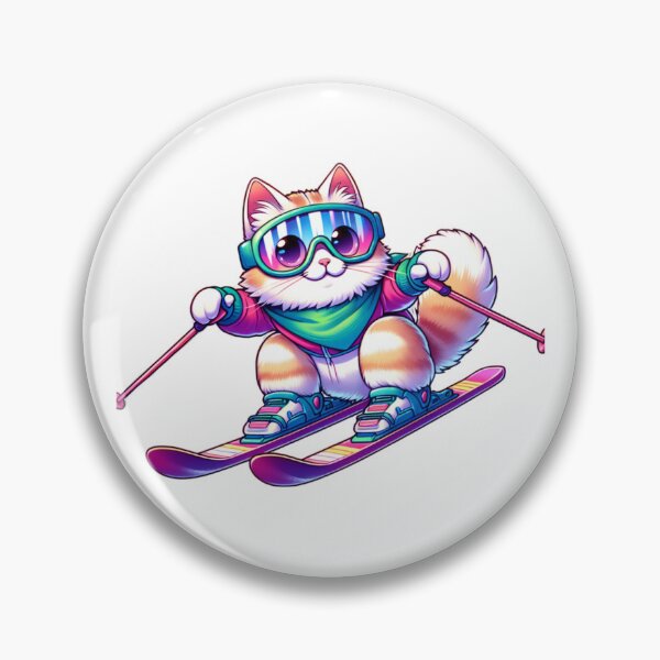 Item preview, Cat Skiing Funny Cat Lover Gift  designed and sold by HosvPrint .s.