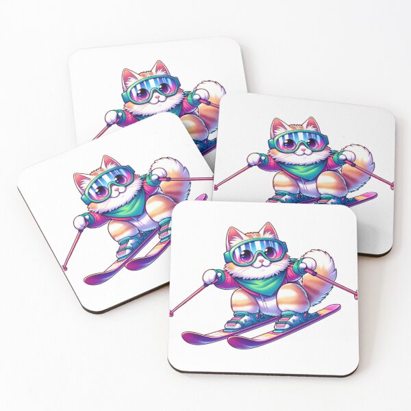 Item preview, Cat Skiing Funny Cat Lover Gift  designed and sold by HosvPrint .s.