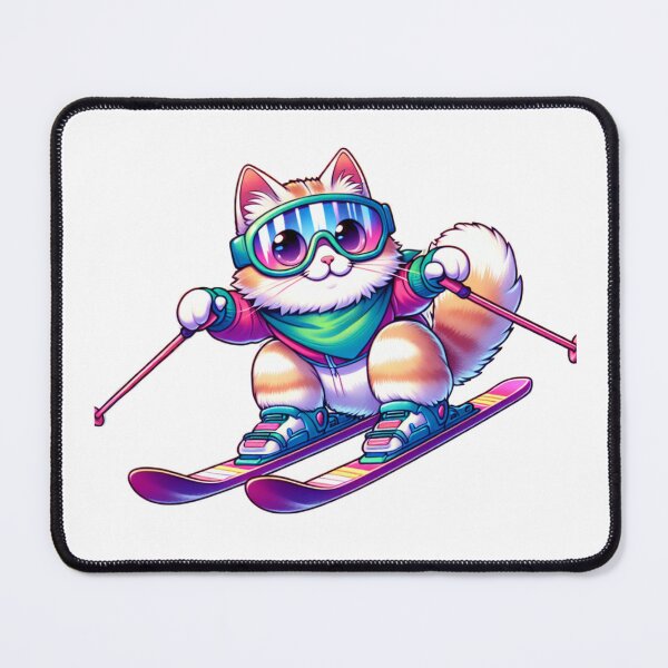 Item preview, Cat Skiing Funny Cat Lover Gift  designed and sold by HosvPrint .s.