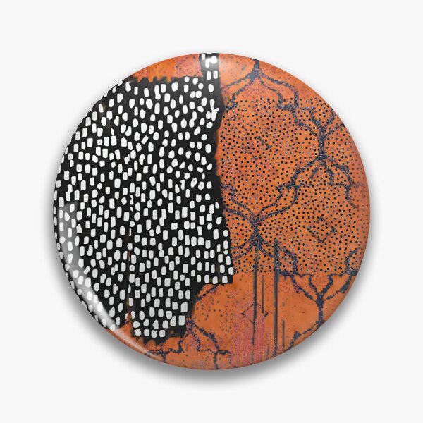 Item preview, Rust Lattice 2 Abstract Art in Orange, Fuchsia, Black & White designed and sold by Sheree Burlington.
