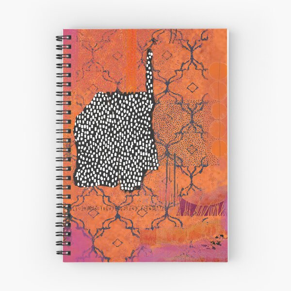 Item preview, Rust Lattice 2 Abstract Art in Orange, Fuchsia, Black & White designed and sold by Sheree Burlington.
