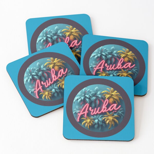 Item preview, Aruba (with Black Border and Neon Lettering) designed and sold by VelvetRoom.