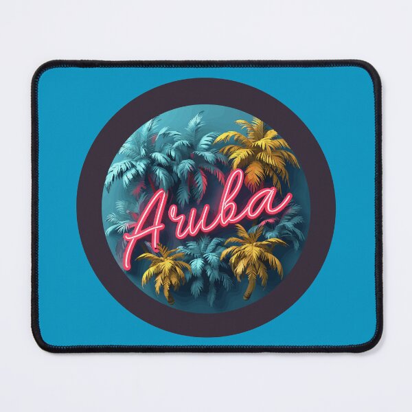 Item preview, Aruba (with Black Border and Neon Lettering) designed and sold by VelvetRoom.
