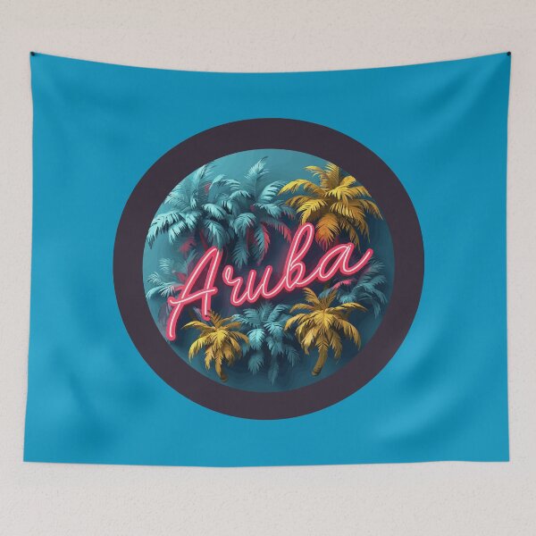 Item preview, Aruba (with Black Border and Neon Lettering) designed and sold by VelvetRoom.