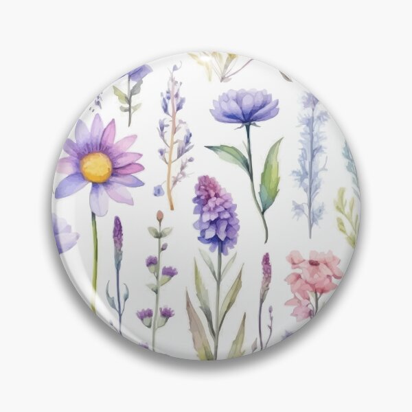 Item preview, Watercolored Wild Flowers designed and sold by Elias Kamstra.