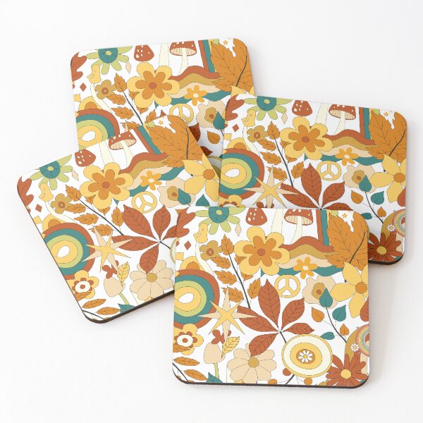 Item preview, 70s Groovy Hippie Retro Floral Pattern designed and sold by Easywear.