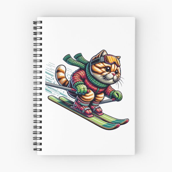 Item preview, Cat Skiing Funny Cat Lover Gift  designed and sold by HosvPrint .s.