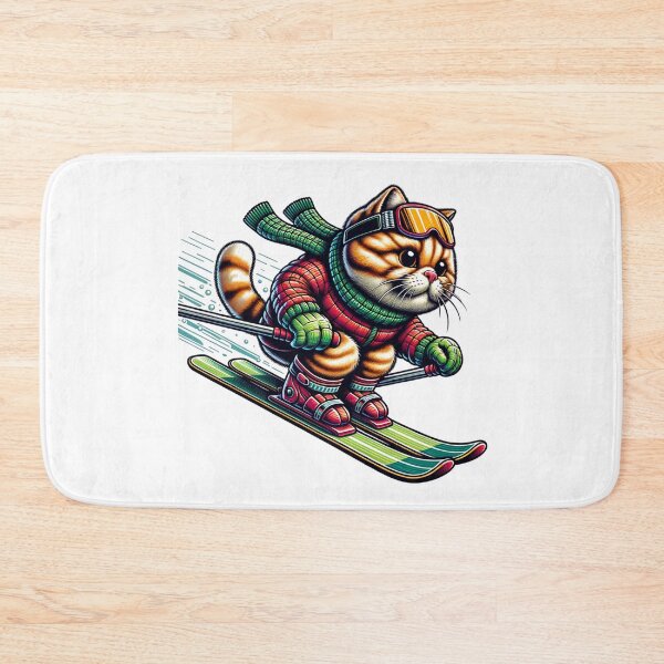 Item preview, Cat Skiing Funny Cat Lover Gift  designed and sold by HosvPrint .s.