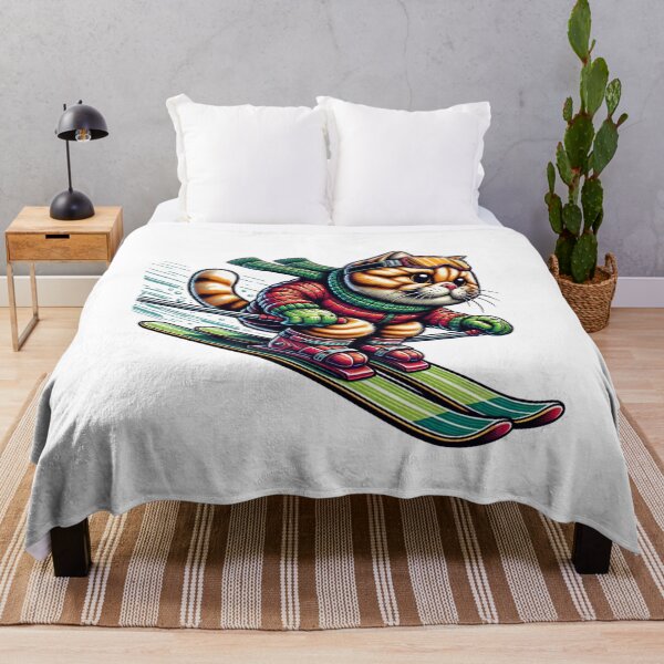 Item preview, Cat Skiing Funny Cat Lover Gift  designed and sold by HosvPrint .s.