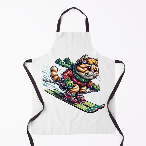 Item preview, Cat Skiing Funny Cat Lover Gift designed and sold by HosvPrint .s.