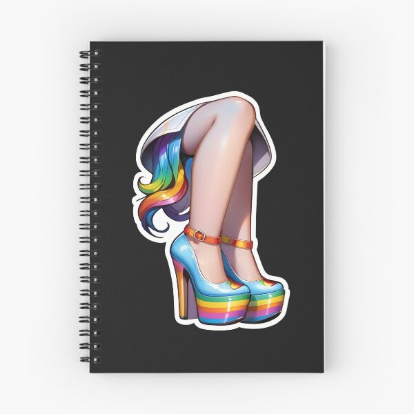 Item preview, Rainbow High Heel Shoe Colorful Fashion designed and sold by styleonestaa.