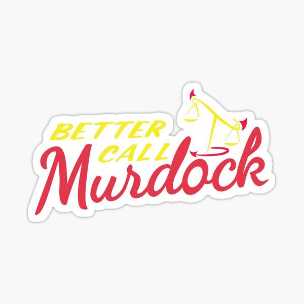 Vista previa del artículo con la obra «Mejor llama a Murdock», diseñado y vendido por DesignInkz.