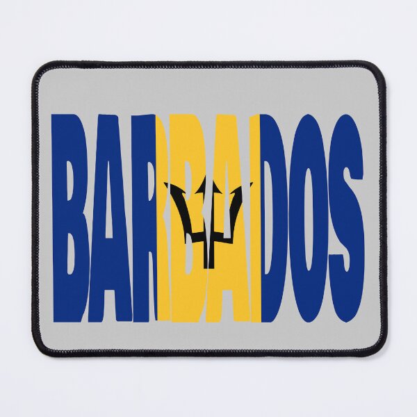 Item preview, Barbados flag stencil designed and sold by Kuni-Art.