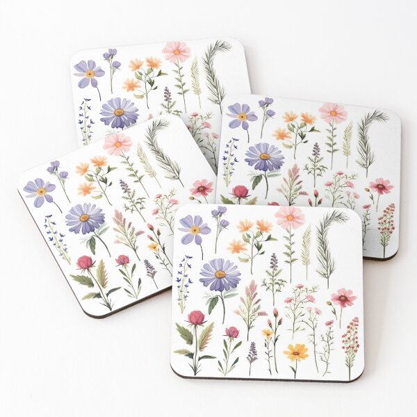 Item preview, Watercolored Wild Flowers designed and sold by Elias Kamstra.