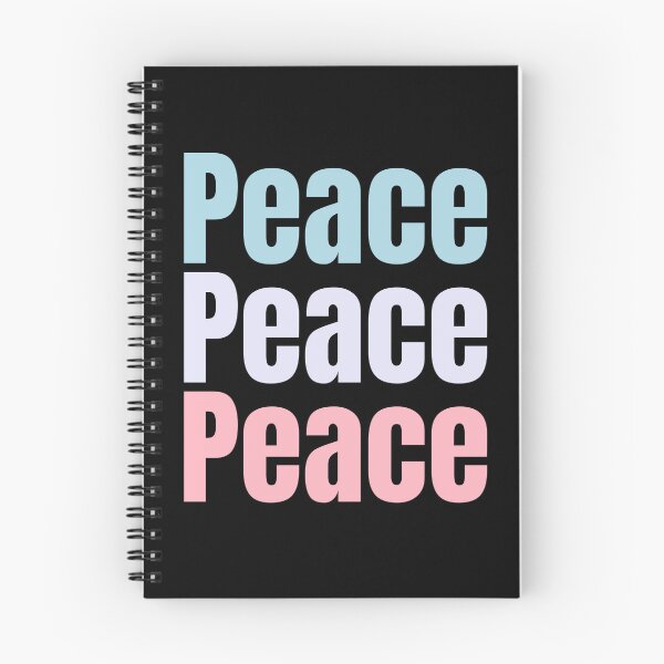 Item preview, Peace, Peace, Peace repeated 3 times design with light colours. show peace to everyone  designed and sold by LewaTahami.