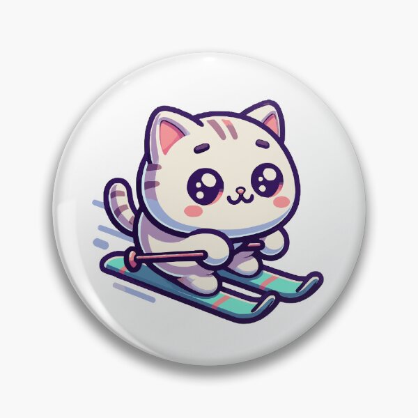 Item preview, Cat Skiing Funny Cat Lover Gift  designed and sold by HosvPrint .s.