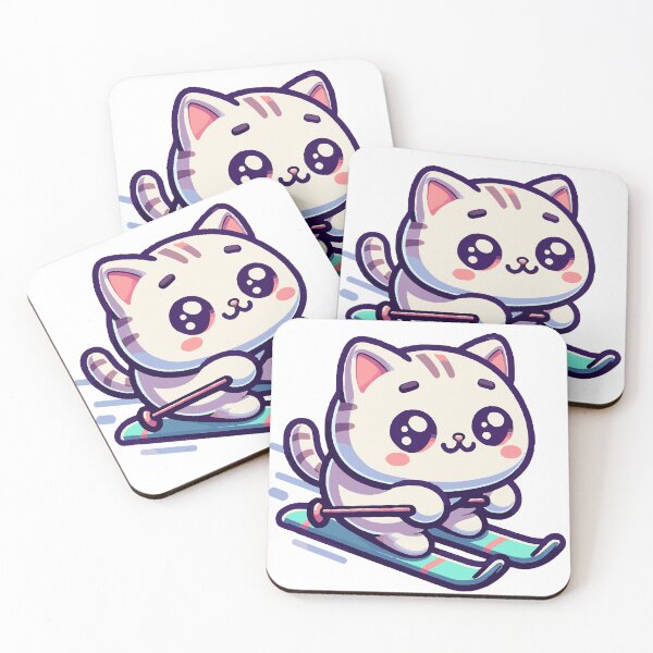 Item preview, Cat Skiing Funny Cat Lover Gift  designed and sold by HosvPrint .s.