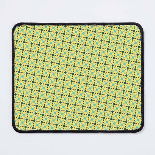 Item preview, Teal Yellow & Blue Connected Circles Jacks Endless Design designed and sold by Alchemy-A-La-G.