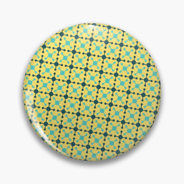 Item preview, Teal Yellow & Blue Connected Circles Jacks Endless Design designed and sold by Alchemy-A-La-G.