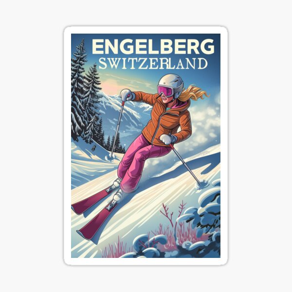 Aperçu de l'œuvre Engelberg Switzerland créée et vendue par StudioRedKoala.