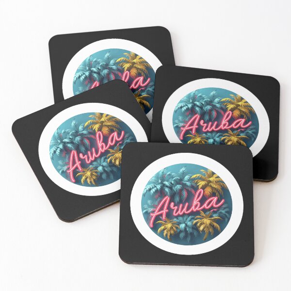Item preview, Aruba (with White Border and Neon Lettering) designed and sold by VelvetRoom.