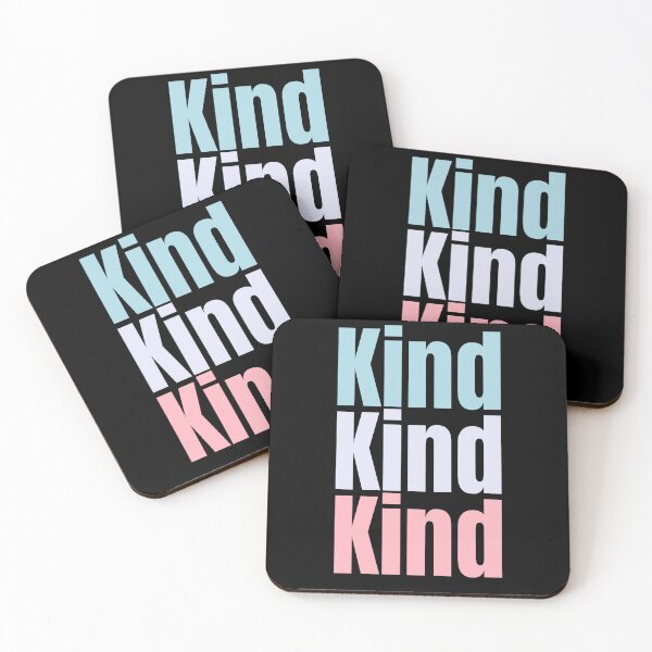 Item preview, Kind, Kind, Kind repeated 3 times design with light colours. show kindness to everyone designed and sold by LewaTahami.