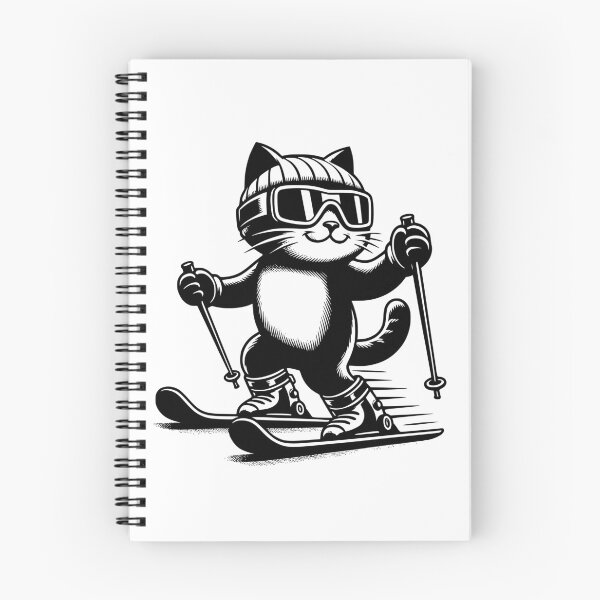 Item preview, Cat Skiing Funny Cat Lover Gift  designed and sold by HosvPrint .s.
