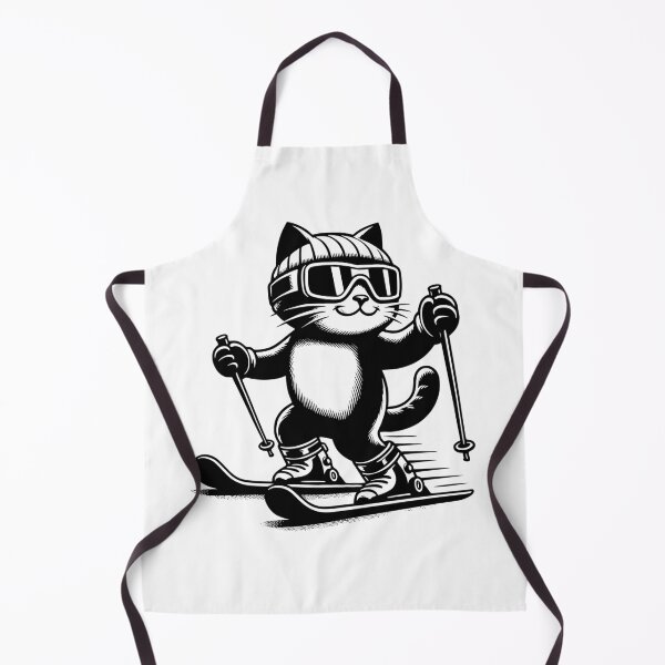 Item preview, Cat Skiing Funny Cat Lover Gift designed and sold by HosvPrint .s.