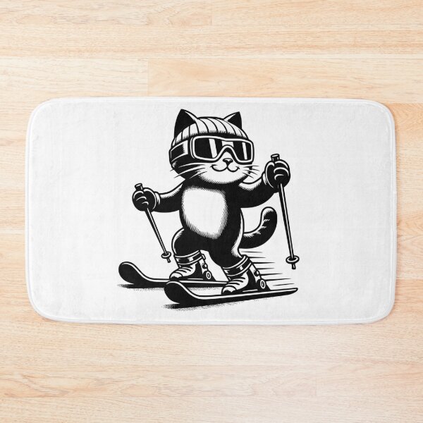 Item preview, Cat Skiing Funny Cat Lover Gift  designed and sold by HosvPrint .s.
