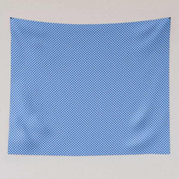 Item preview, White Rounded Blocks Squares Cubes Blue Endless Design designed and sold by Alchemy-A-La-G.
