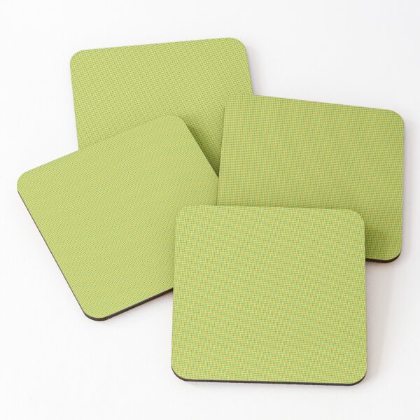 Item preview, Green Rounded Blocks Squares Cubes Yellow Endless Design designed and sold by Alchemy-A-La-G.