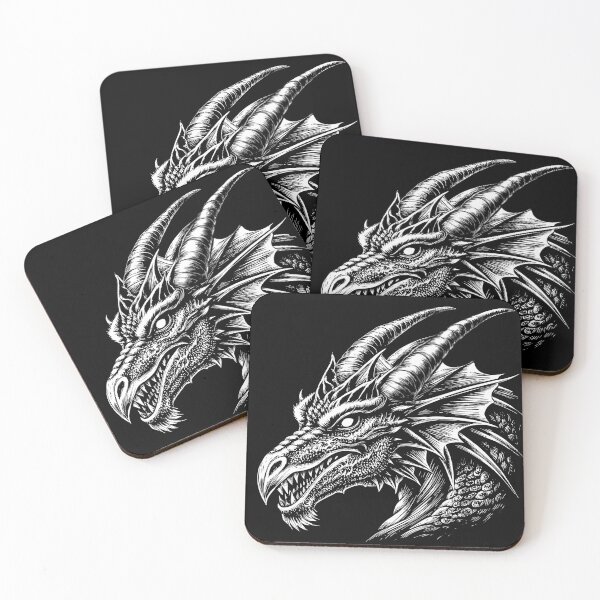 Item preview, B&W Dragon designed and sold by AKD-Design.