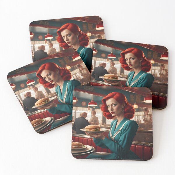Item preview, Woman at a 1930s diner designed and sold by Andremus.