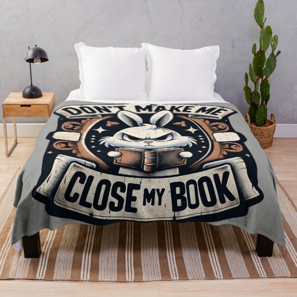 Item preview, Don't Make Me Close My Book - Fierce Reading Rabbit Emblem designed and sold by RuyaFab.