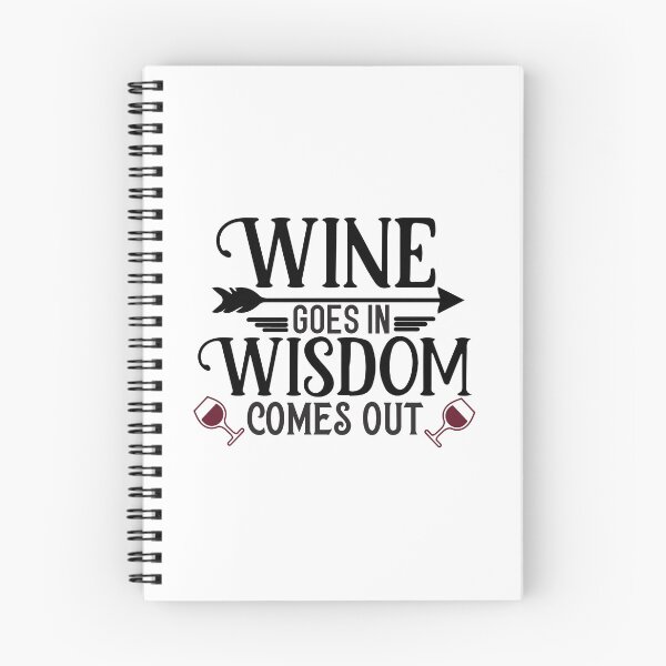 Item preview, Wine Goes in Wisdom Comes Out designed and sold by ColorFlowArt.