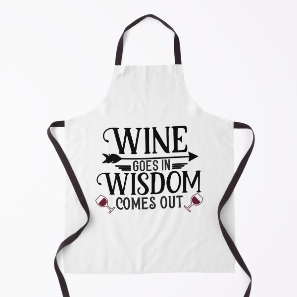 Item preview, Wine Goes in Wisdom Comes Out designed and sold by ColorFlowArt.