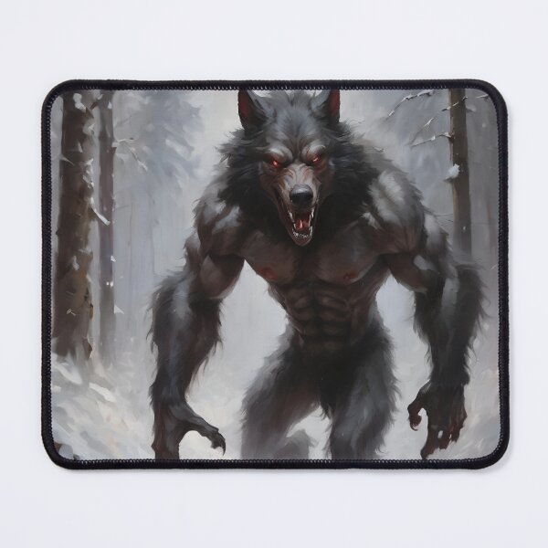Item preview, Werewolf Portrait Painting designed and sold by HecatesDelights.