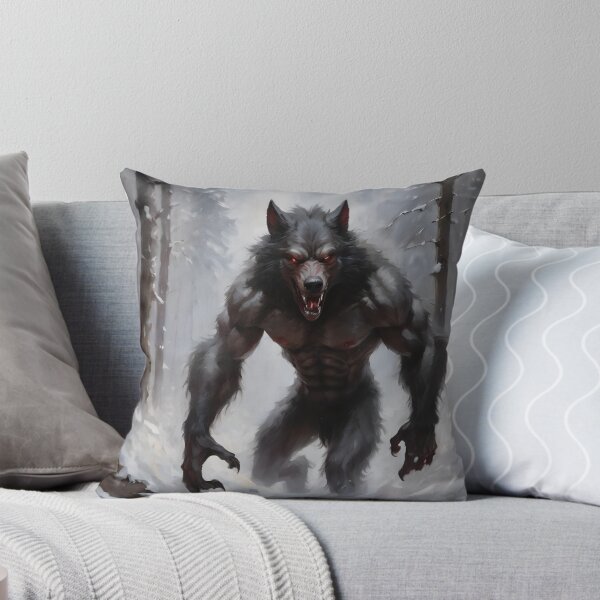 Item preview, Werewolf Portrait Painting designed and sold by HecatesDelights.